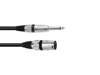 Omnitronic 3022519B XLR Adapterkabel [1x XLR-stekker 3-polig - 1x Jackplug male 6,3 mm (mono)] 2.00 m Zwart - thumbnail