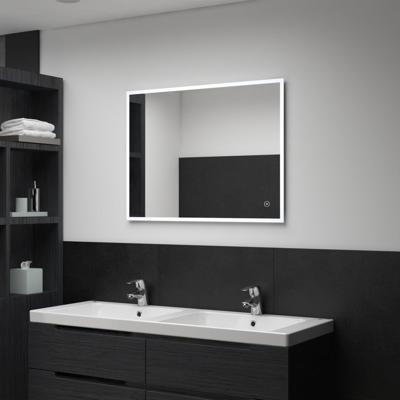 VidaXL Badkamerspiegel led met aanraaksensor 80x60 cm VidaXL Badkamerspiegel led met aanraaksensor 80x60 cm