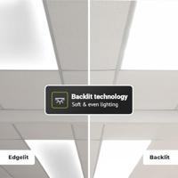 LED Paneel - 30x120 cm - 36 Watt - 4860lm (135lm/W) - 4000K neutraal wit - Dali Dimbaar - Flikkervrij - UGR22 - 5 jaar garantie - thumbnail