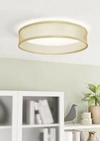 EGLO Luppineria Plafondlamp - LED - Ø 38,5 cm - Goud|Wit - Staal - thumbnail