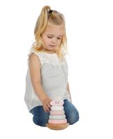 Label Label Stapeltoren Roze - thumbnail