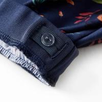 Kinderrok dierenprint 128 marineblauw - thumbnail