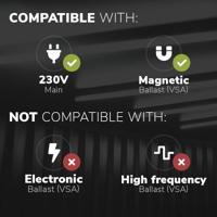 Set van 2 LED TL Buizen 60cm - T8 G13 Fitting - 9 Watt 1260lm (140Lumen/W) - 6000K - Flikkervrij - Vervangt 32 Watt (32W/860) - Incl. Starter - thumbnail