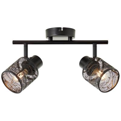 Brilliant Zwarte plafondlampBano 2-lichts - 99869/76