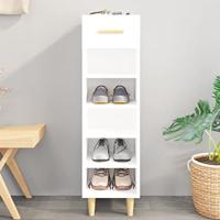 VidaXL Schoenenkast 30x35x105 cm bewerkt hout hoogglans wit - thumbnail
