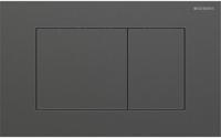 Geberit Drukplaat Sigma 40, 2-toets Square RVS Zwart Chroom - thumbnail