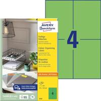 Avery gekleurde universele etiketten ft 105 x 148 mm (b x h), 400 stuks, groen - thumbnail