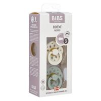 Set van 2 BIBS Bohème-fopspenen, maat 2 van 6 tot 18 maanden beige - thumbnail