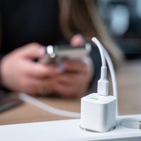 GC USB-C - Lightning witte kabel PowerStream | 1m MFi oplaadkabel snellaadkabel voor Apple iPhone 13 12 11 SE Pro/Max | iPhone X XR XS Max | iPhone 8 7 Plus 6 6S | iPad Air/Pro/Mini | Macbook Pro - thumbnail