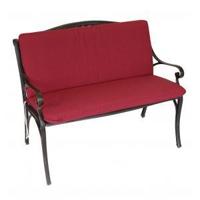 Tuinbankkussen - Metaal Rood - Brons 98 x 88 cm - thumbnail