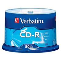 Verbatim Standaard 120mm CD-R Media 700 MB 50 - CD-RW CD-RW (CD-R, 700MB, 50-80 min, 52x, taartbox) - thumbnail
