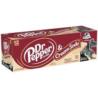 Dr Pepper - Cream Soda - 12x 355ml - thumbnail