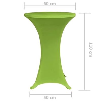 Tafelhoes stretch 2 stuks 60 cm groen