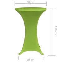 Tafelhoes stretch 2 stuks 60 cm groen - thumbnail