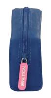 Schoolpennenzak Benetton Cool Marineblauw 18.5 x 7.5 x 5.5 cm - thumbnail