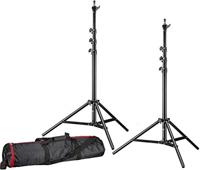 Bresser 2x BR-TP240 Pro Lampstatief 240cm + tas - thumbnail