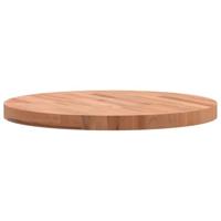 Tafelblad rond 60x4 cm massief beukenhout - thumbnail