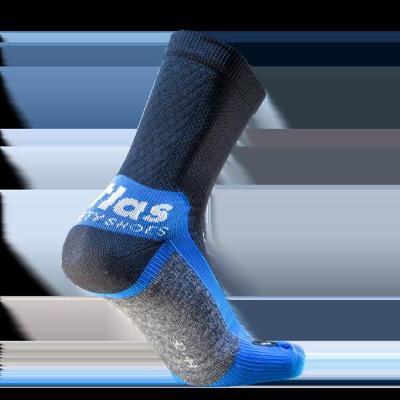 Atlas Performance Workwear Sock | Blauw/Zwart | Maat 39 - 4043692447681