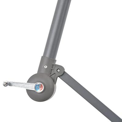 Zweefparasol met aluminium paal 300 cm blauw Zweefparasol met aluminium paal 300 cm blauw