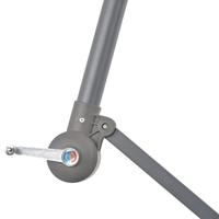 Zweefparasol met aluminium paal 300 cm blauw - thumbnail