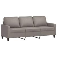 4-delige Loungeset met kussens stof taupe - thumbnail
