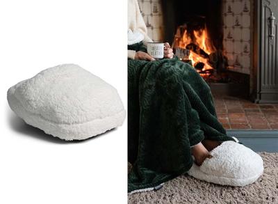 SENZA Teddy Voetenwarmer - Warme voeten - Wit