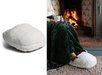 SENZA Teddy Voetenwarmer - Warme voeten - Wit - thumbnail