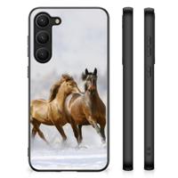Samsung Galaxy S23 Plus Dierenprint Telefoonhoesje Paarden - thumbnail
