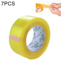 7 stuks 55mm breedte 25mm dikte pakket afdichting verpakking tape Roll sticker (transparant geel) - thumbnail