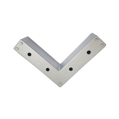 Meubelpoot grijs hoek 20 bij 20 cm en hoogte 6 cm van kunststof