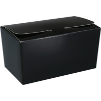 Ballotin | karton + PP | 500gr | 132x76x70mm | zwart/goud | 150 stuks - thumbnail