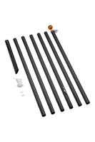 Fairybell Deelbare Vlaggenmast Zwart 700cm - thumbnail