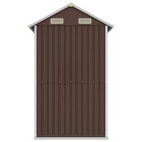 Tuinschuur 192x152,5x237 cm gegalvaniseerd staal bruin - thumbnail