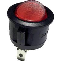 TRU COMPONENTS 700295 Wipschakelaar R13-112B B/R LED 12V 12 V/AC 10 A 1x uit/aan Continu 1 stuk(s) - thumbnail