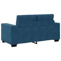| Bankstel | 2 pcs Blauw 221 x 78 x 80 cm Fluweel - thumbnail