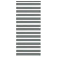 VidaXL Zebra rolgordijn 115x230 cm stofbreedte 110,9 cm donkergrijs - thumbnail