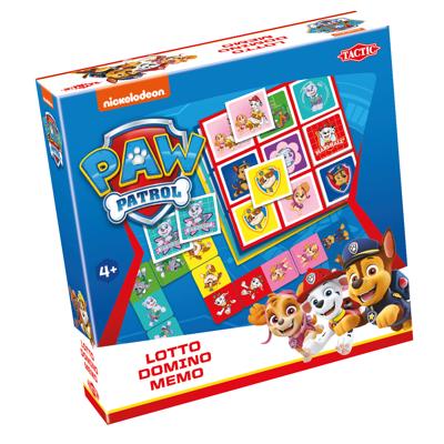 Tactic PAW Patrol 3-in-1 : Memo, Lotto, Domino Kaartspel Matchen Tactic PAW Patrol 3-in-1 : Memo, Lotto, Domino Kaartspel Matchen