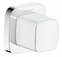 Hansgrohe Puravida afdekset voor stopkraan, wit-, chroom - thumbnail