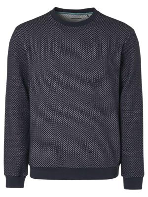 Sweater crewneck relief double fabr night