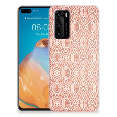 Huawei P40 | TPU bumper | Pattern Orange Huawei P40 | TPU bumper | Pattern Orange