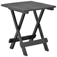 VidaXL Tuintafel inklapbaar 45x43x50 cm kunststof antraciet - thumbnail
