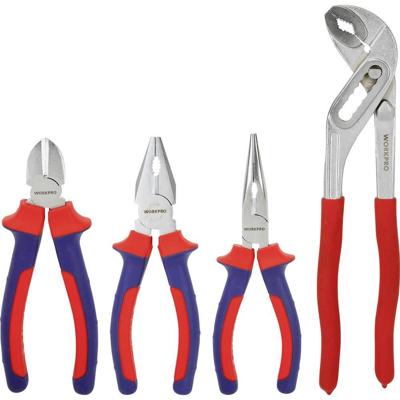 WorkPro WP201020 Versteltang Elektronica en fijnmechanica 4-delig