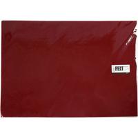 Creativ Company Hobbyvilt, vel 42x60 cm, dikte 3 mm, antiek rood, 1 vel - thumbnail