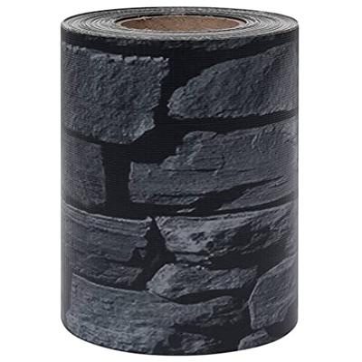 VidaXL Tuinscherm steen-look 35x0,19 m pvc grijs