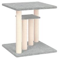vidaXL Krabpaal met platforms 50 cm lichtgrijs, kattentoren, kattenboom, kattenkrabtoren, kattenkrabpaal, kattenspeelmeubel, kattenklimmeubel - thumbnail