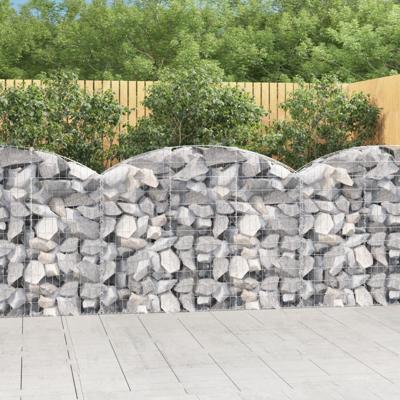 VidaXL Schanskorf gewelfd 150x30x100/120 cm gegalvaniseerd ijzer VidaXL Schanskorf gewelfd 150x30x100/120 cm gegalvaniseerd ijzer