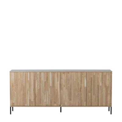 WOOOD Dressoir 'New Gravure' Eiken, 200cm, kleur Naturel