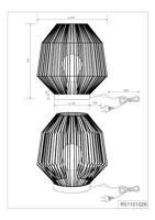 Trio TafellampMiki bruin - R51101026 - thumbnail