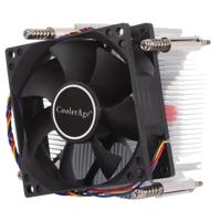 4Pin CPU Cooler Mute stille ventilator Heat Sink voor Intel 1155 / 1151 / i3 / i5 - thumbnail