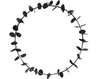 Ring 40 cm Eucalyptus Led Zwart Kerst Nampook - Nampook - thumbnail